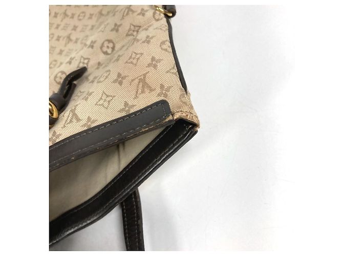 Borsa Louis Vuitton Monogram Mini Françoise Marrone Cachi - vista 2