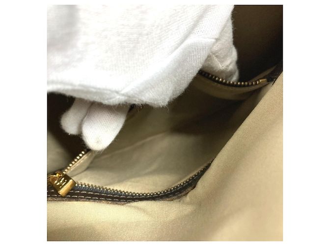Borsa Louis Vuitton Monogram Mini Françoise Marrone Cachi - vista 5