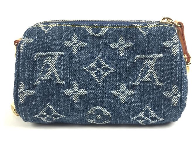 Monedero Monogram Denim Louis Vuitton Azul - vista 2