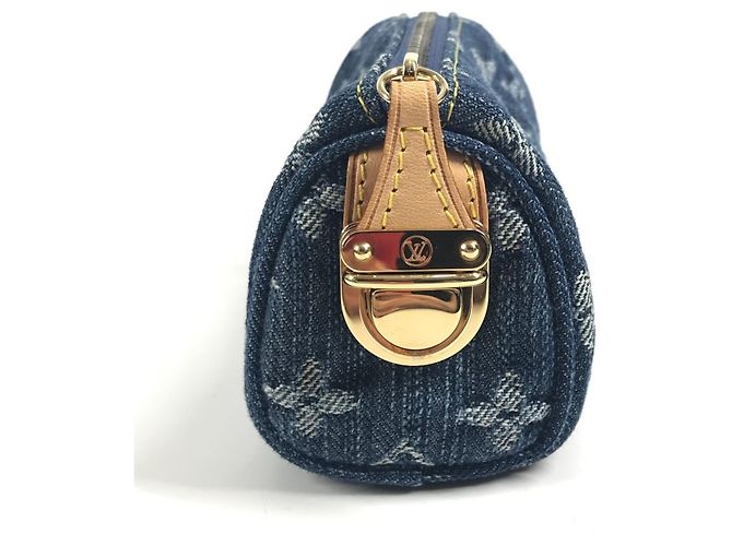 Monedero Monogram Denim Louis Vuitton Azul - vista 3