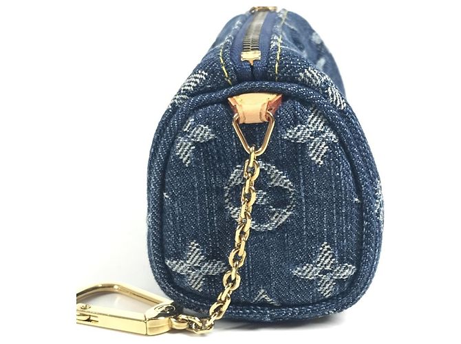 Monedero Monogram Denim Louis Vuitton Azul - vista 4