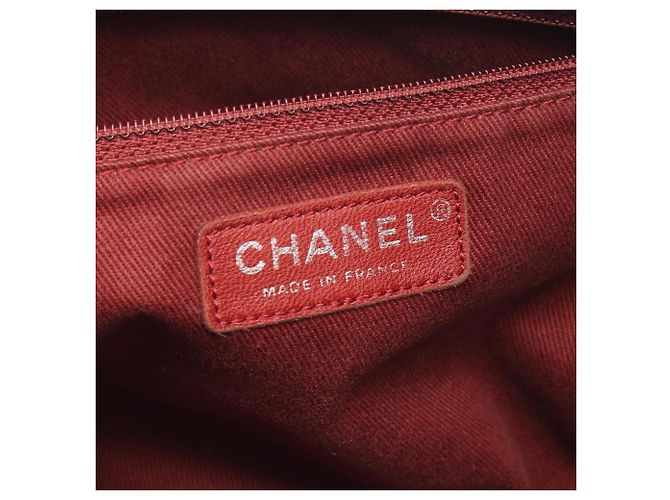 Borsa Tote Chanel Matelassé Coco Marmark Chain Bordò - vista 4