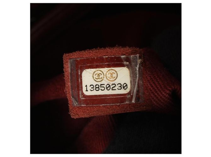 Borsa Tote Chanel Matelassé Coco Marmark Chain Bordò - vista 5