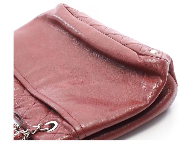 Borsa Tote Chanel Matelassé Coco Marmark Chain Bordò - vista 6