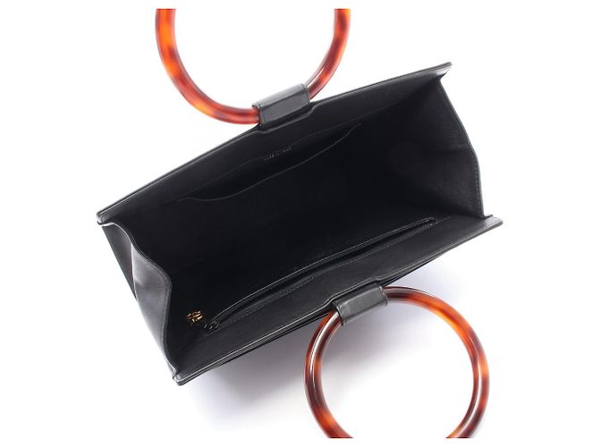 Borsa Chanel Loop Handle in pelle nera Nero - vista 11