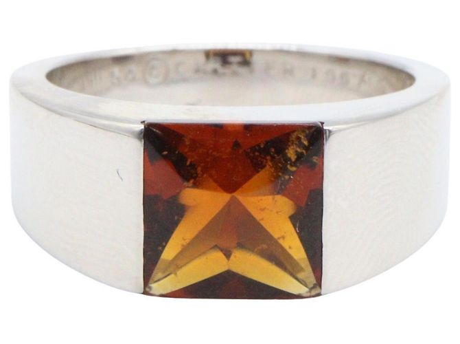 Cartier Tank Ring aus 18K Weißgold Silber - Ansicht 2