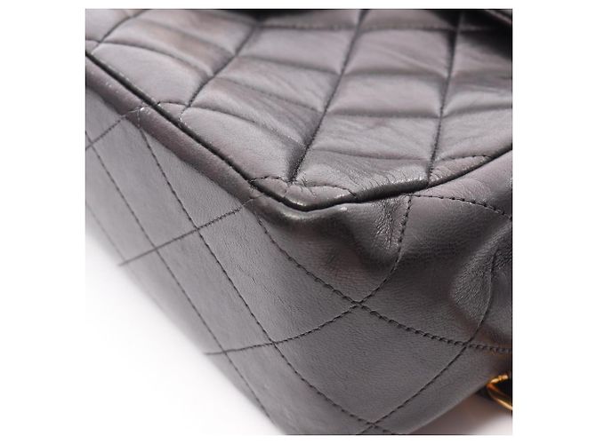 Zaino Chanel Matelassé in agnello nero - vista 12
