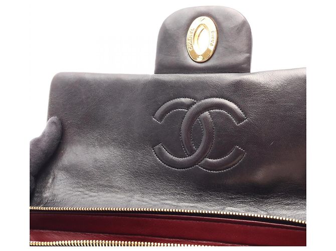 Zaino Chanel Matelassé in agnello nero - vista 8