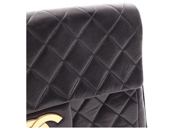 Zaino Chanel Matelassé in agnello nero - vista 9