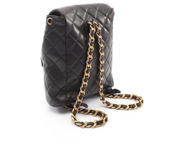 Zaino Chanel Matelassé Turnlock Chain Nero - vista 2