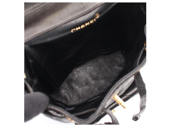 Zaino Chanel Matelassé Turnlock Chain Nero - vista 3