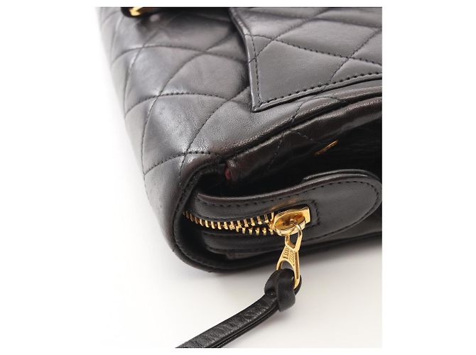 Zaino Chanel Matelassé Square Chain Nero - vista 9