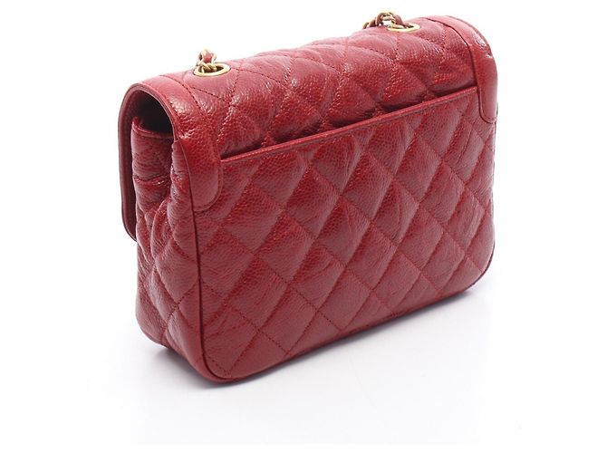 Borsa a tracolla Chanel Mini Matelassé Rosso - vista 2