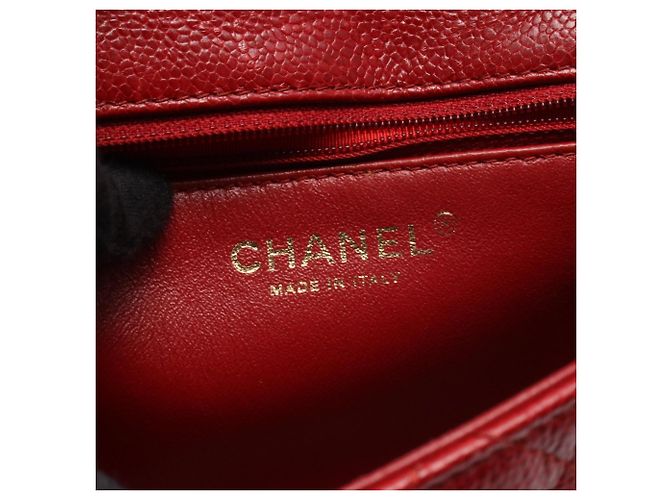 Borsa a tracolla Chanel Mini Matelassé Rosso - vista 4