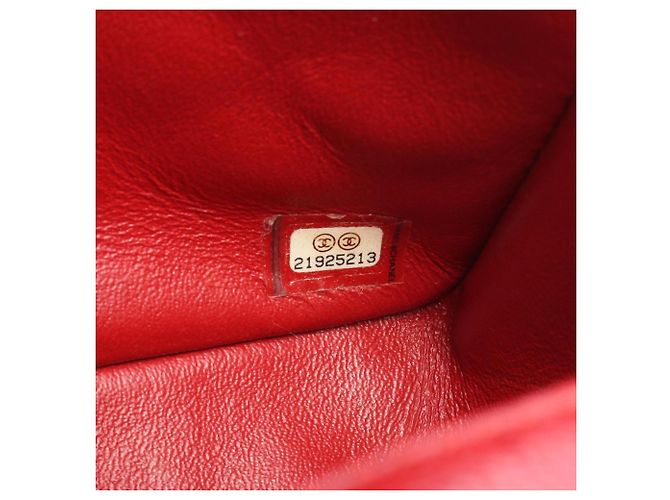 Borsa a tracolla Chanel Mini Matelassé Rosso - vista 5