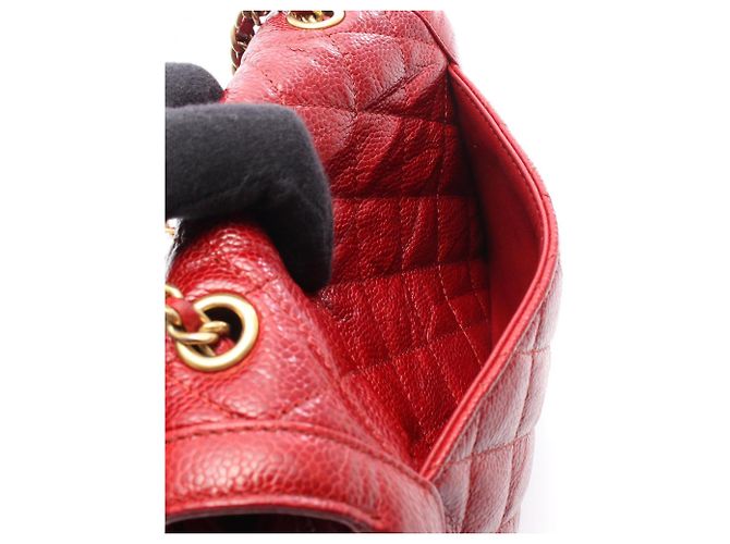 Borsa a tracolla Chanel Mini Matelassé Rosso - vista 6