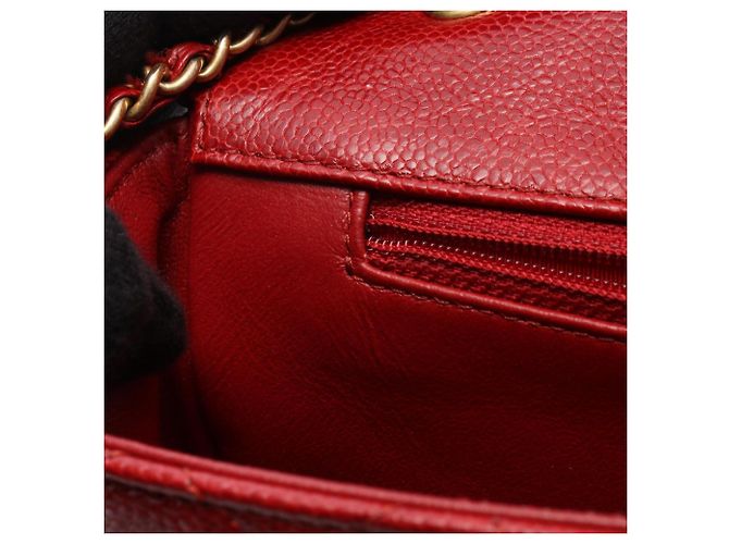 Borsa a tracolla Chanel Mini Matelassé Rosso - vista 7