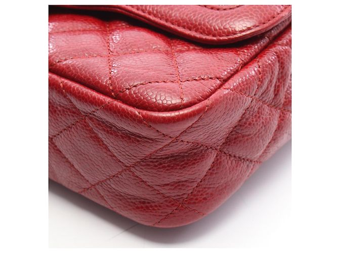 Borsa a tracolla Chanel Mini Matelassé Rosso - vista 8