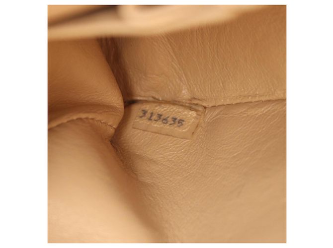 Borsa Chanel Matelassé Double Flap Beige - vista 5