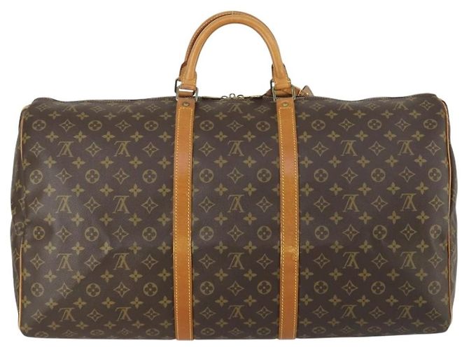 Borsa Keepall Louis Vuitton Monogram Canvas 60 Marrone - vista 2