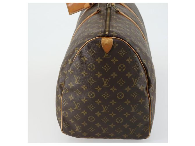 Borsa Keepall Louis Vuitton Monogram Canvas 60 Marrone - vista 3