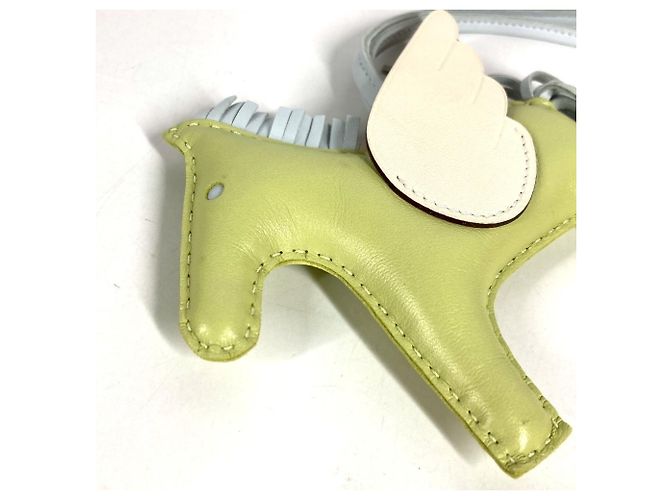 Hermès Portachiavi Cavallo Hermes Cheval Rodeo Pegasus MM Verde Crudo - vista 7