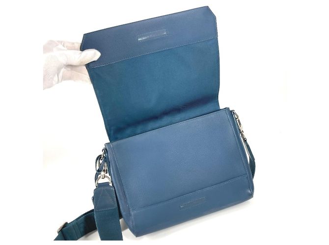 Borsa a tracolla Louis Vuitton Aerogram Takeoff Blu navy - vista 11
