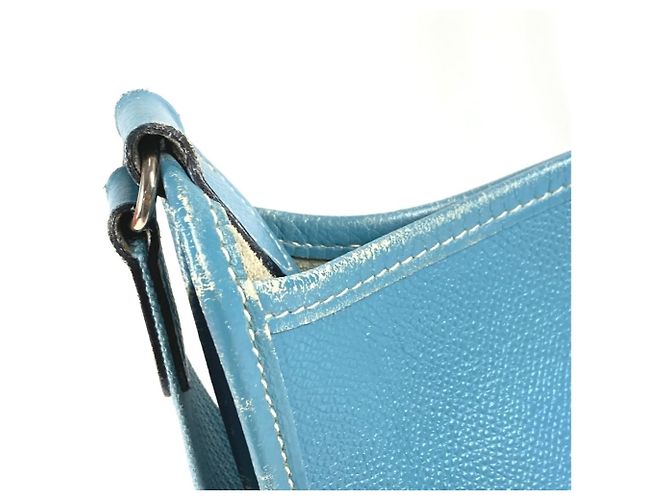 Hermès Borsa in pelle Hermes Vespa PM Blu - vista 10
