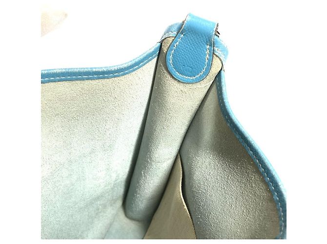 Hermès Borsa in pelle Hermes Vespa PM Blu - vista 11
