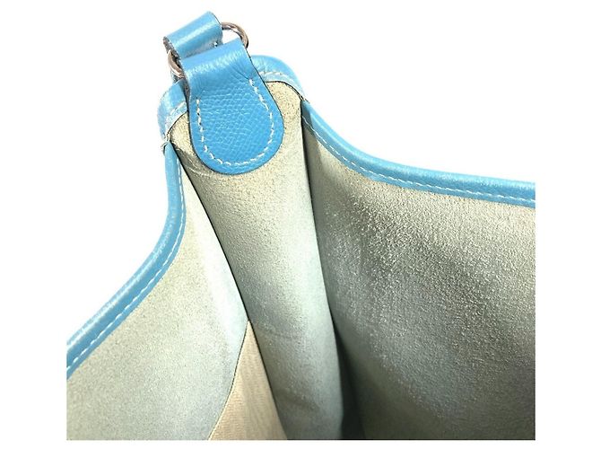Hermès Borsa in pelle Hermes Vespa PM Blu - vista 12