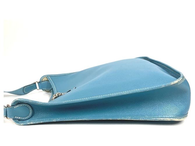 Hermès Borsa in pelle Hermes Vespa PM Blu - vista 4
