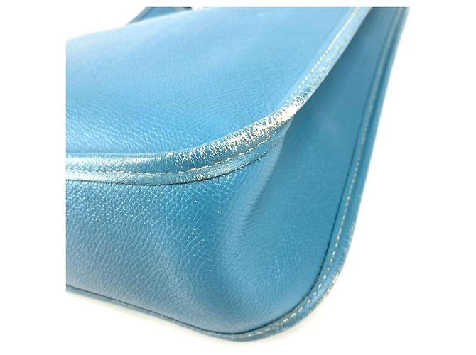 Hermès Borsa in pelle Hermes Vespa PM Blu - vista 6