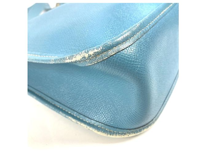 Hermès Borsa in pelle Hermes Vespa PM Blu - vista 7