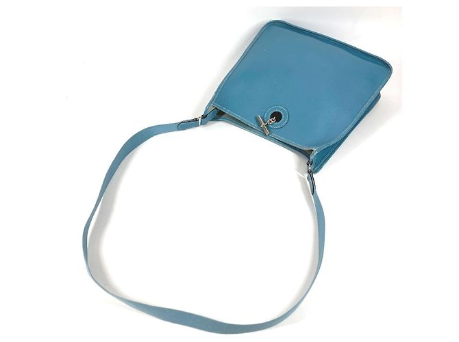 Hermès Borsa in pelle Hermes Vespa PM Blu - vista 8