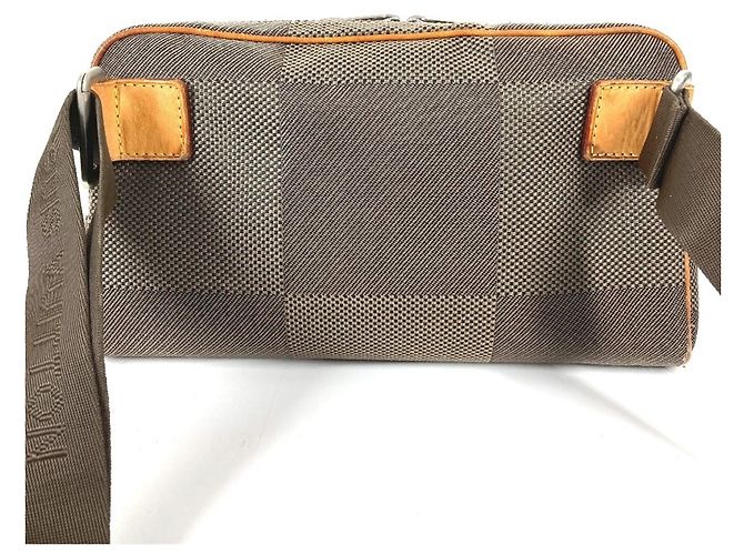 Borsa a tracolla Louis Vuitton Damier Geant Acrobat Cachi - vista 2