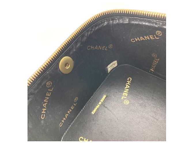 Vanity Beauty Case Chanel Vintage Matelassé Nero - vista 12