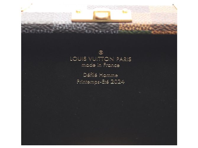 Borsa a Spalla Louis Vuitton Neo Wallet Trunk Damouflage Multicolore Cachi - vista 4