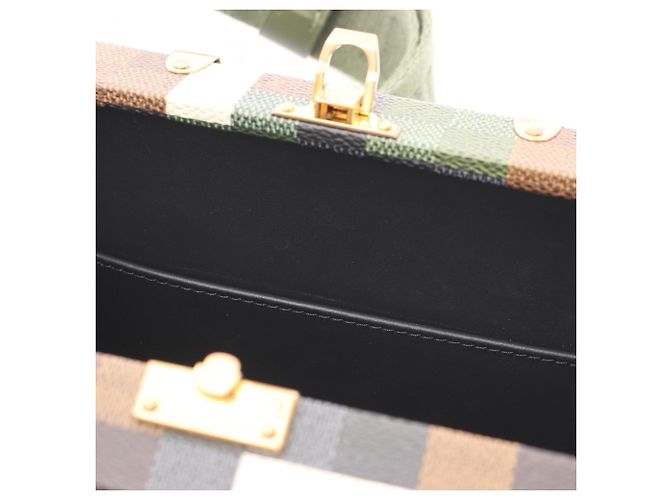 Borsa a Spalla Louis Vuitton Neo Wallet Trunk Damouflage Multicolore Cachi - vista 7