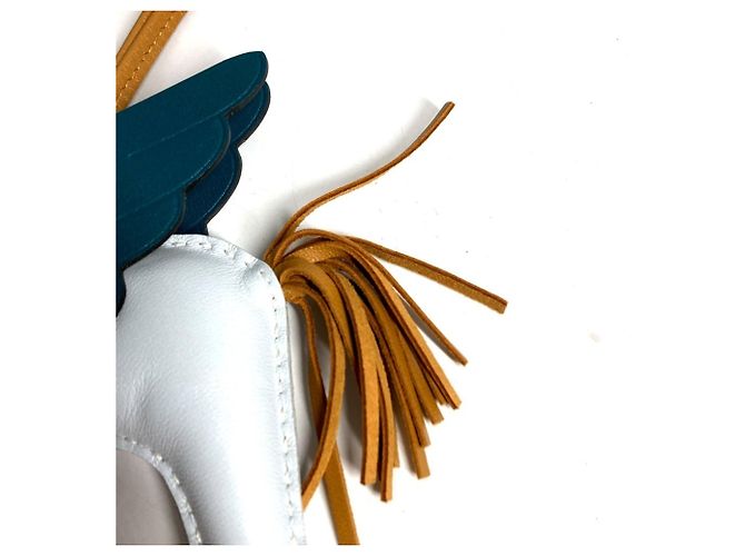 Hermès PORTACHIAVI CAVALLO HERMES Cheval Rodeo Pegasus MM Accessorio per borsa Blu Verde - vista 3