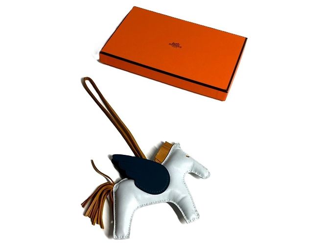 Hermès PORTACHIAVI CAVALLO HERMES Cheval Rodeo Pegasus MM Accessorio per borsa Blu Verde - vista 8
