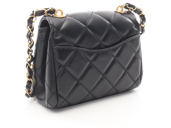 Borsa a tracolla Chanel Matelassé Small Flap Nero - vista 2