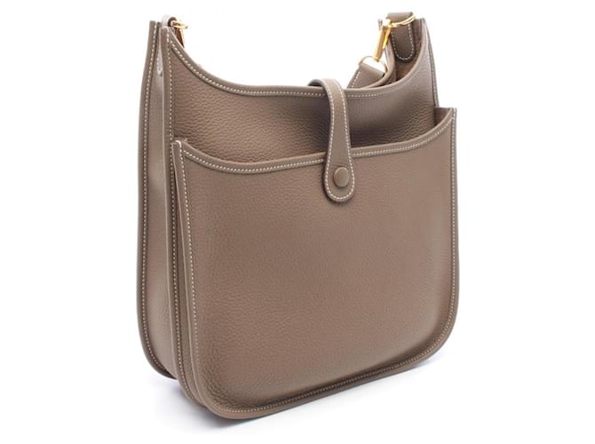 Hermès Borsa Hermes Evelyne 3 Trois PM Marrone Taupe - vista 2