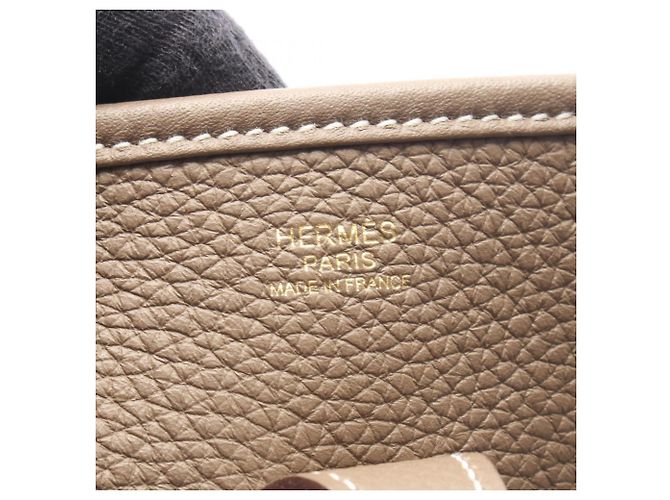 Hermès Borsa Hermes Evelyne 3 Trois PM Marrone Taupe - vista 4