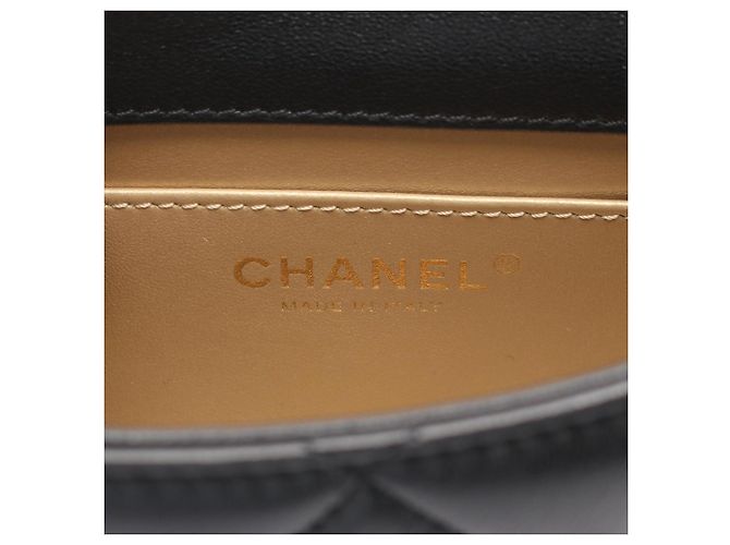 Borsa a Spalla Chanel Mini Matelassé Nero - vista 4