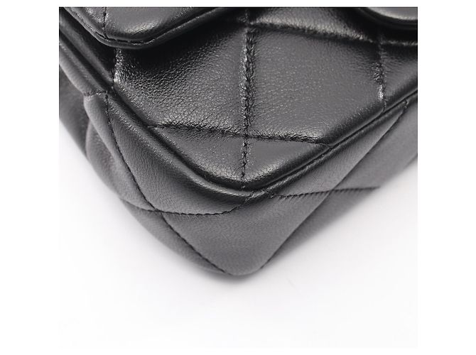 Borsa a Spalla Chanel Mini Matelassé Nero - vista 6