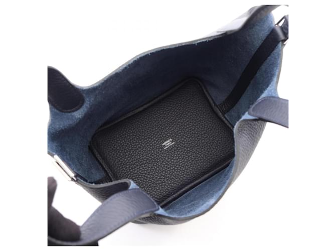 Hermès Borsa Hermes Picotin Lock PM Blu Blu navy - vista 3