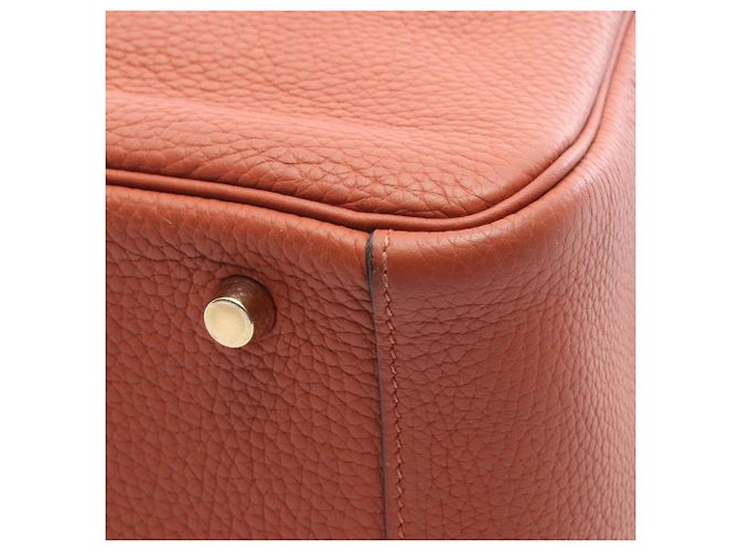 Hermès Borsa a tracolla Hermes Lindy 30 Cuivre Marrone - vista 6