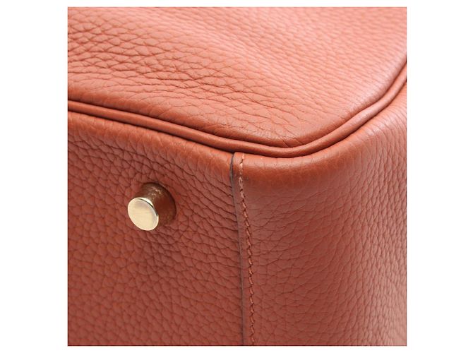 Hermès Borsa a tracolla Hermes Lindy 30 Cuivre Marrone - vista 8