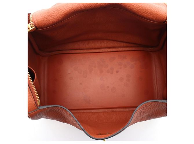 Hermès Borsa a tracolla Hermes Lindy 30 Cuivre Marrone - vista 9