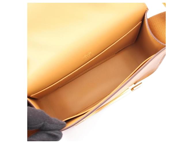 Hermès Borsa a tracolla Hermes Geta Marrone - vista 3
